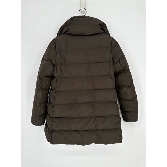 Moncler Petrea Quilted Puffer Jacket Feather Pure Goose Down Black XS Dark Grey - Picture 3 of 13